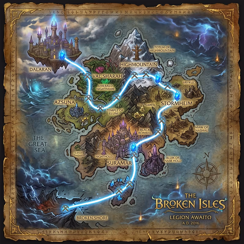 Ruta de farmueo WoW 1-100