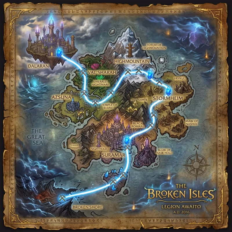 Ruta de farmueo WoW 1-100