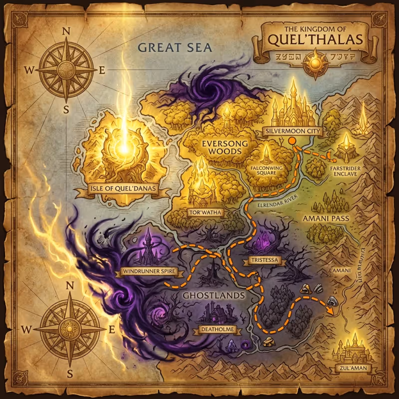 Ruta de farmueo WoW 1-50