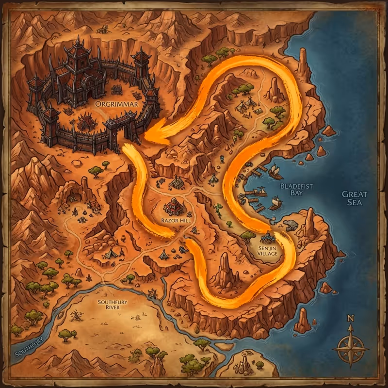 Ruta de farmueo WoW 1-65